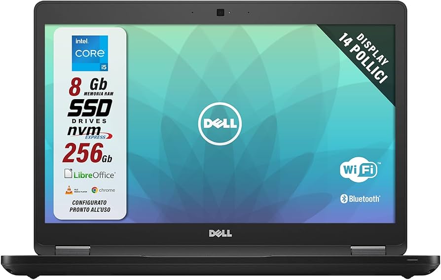 Dell latitude 5480 : i5-6300U |16 GB de RAM, Disco 256 GB M.2| pantalla de 14″